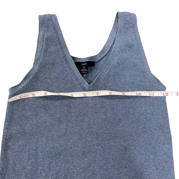 Knit Blue Tank Top by GAP 100% Cotton XS - Picture 5 of 7